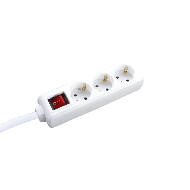 MULTISTRIP 3 SOCKETS WITH CHILD PROTECTION & SWITCH 16A IP20 WITH CABLE H05VV-F 3x1.5mm2/3m NET BMS20CS33