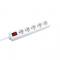 MULTISTRIP 5 SOCKETS WITH CHILD PROTECTION & SWITCH 16A IP20 WITH CABLE H05VV-F 3x1.5mm2/3m NET BMS20CS53
