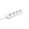 MULTISTRIP 4 SOCKETS WITH CHILD PROTECTION NO SWITCH 16A IP20 WITH CABLE H05VV-F 3x1.5mm2/ 1.5m NET BMS20C415