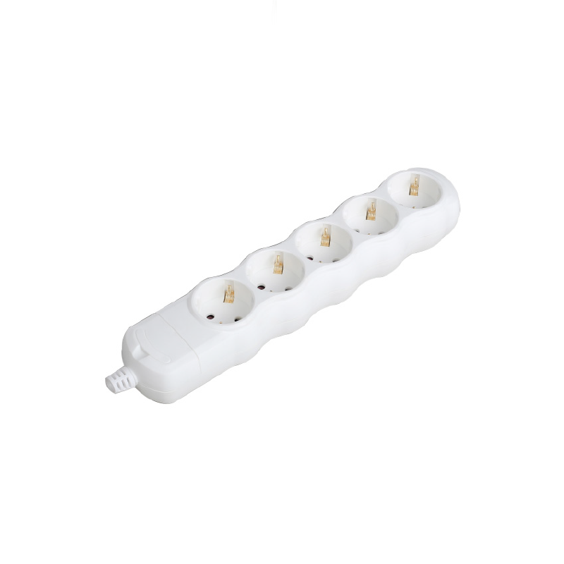 MULTISTRIP 5 SCHUKO SOCKETS WITH CHILD PROTECTION NO SWITCH NO CABLE 16A IP20 BMS205