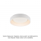 CEILING LUMINAIRE LED 34W DIMMER 3000K 1700LM WHITE METAL D45XH14CM APOLLO BR81LEDC45WHD