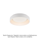 CEILING LUMINAIRE LED 34W DIMMER 3000K 1700LM WHITE METAL D45XH14CM APOLLO BR81LEDC45WHD