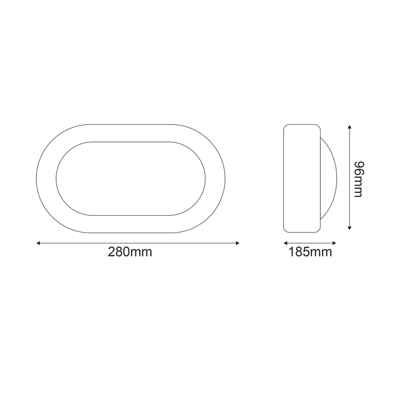 WALL LAMP GREY ΙΡ54 Ε27 max.60W  280 x 185 x 96mm  RAL 7016Μ HI4022GDS