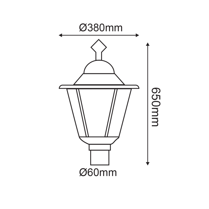 LATERN LAMP MONO TYPE.  RAL C0026 HI8111BMS