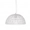 ^ NETTO PENDANT LUMINAIRE 1ΧΕ27 WHITE FABRIC & METAL Φ40ΧΗ120CM GN799401PW