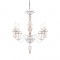^ NETTO PENDANT 5ΧΕ14 METAL WHITE+GOLD WIRE Φ55ΧΗ109CM EG168205PW