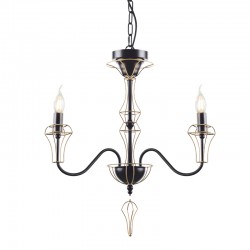 ^ NETTO PENDANT 3ΧΕ14 METALBLACK+GOLD WIRE Φ55ΧΗ109CM EG168203PB ^ NETTO PENDANT 3ΧΕ14 METALBLACK+GOLD WIRE Φ55ΧΗ109CM EG168203PB