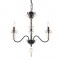 ^ NETTO PENDANT 3ΧΕ14 METALBLACK+GOLD WIRE Φ55ΧΗ109CM EG168203PB