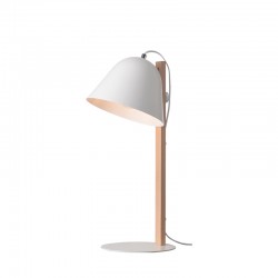 ^ NETTO TABLE LUMINAIRE 1ΧΕ27 WOOD+METALLIC WHITE 27,5X22ΧΗ59CM GN461TWW ^ NETTO TABLE LUMINAIRE 1ΧΕ27 WOOD+METALLIC WHITE 27,5X22ΧΗ59CM GN461TWW