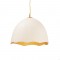 ^ NETTO PENDANT 1XE27 WHITE/GOLD CLAY Φ35ΧΗ120CM V3722351PWG