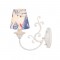 ^ NETTO WALL LUMINAIR 1ΧΕ14 METAL WHITE BLUE+SHADE NAVY 229Χ14Χ30CM EG169881WB