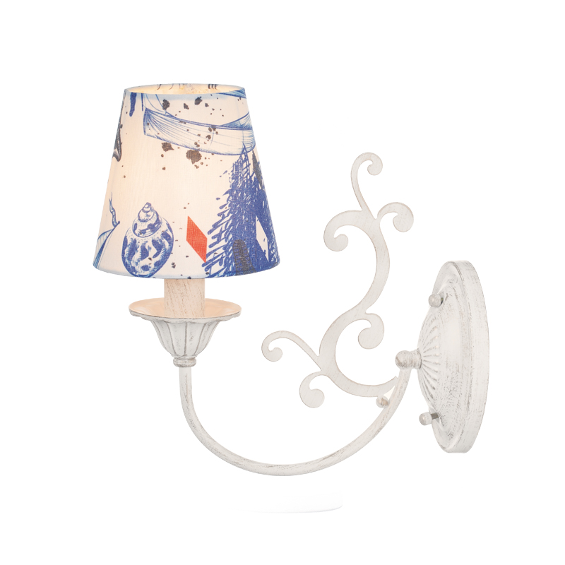 ^ NETTO WALL LUMINAIR 1ΧΕ14 METAL WHITE BLUE+SHADE NAVY 229Χ14Χ30CM EG169881WB ^ NETTO WALL LUMINAIR 1ΧΕ14 METAL WHITE BLUE+SHADE NAVY 229Χ14Χ30CM EG169881WB
