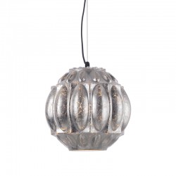 ^ NETTO PENDANT 1ΧΕ27 GLASS SILVER LEAVES Φ25ΧΗ120CM GN271PSF ^ NETTO PENDANT 1ΧΕ27 GLASS SILVER LEAVES Φ25ΧΗ120CM GN271PSF