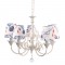 ^ NETTO PENDANT 5ΧΕ14 METAL WHITE BLUE+SHADE NAVY Φ60ΧΗ93CM EG169885PB