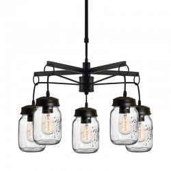 ^ NETTO PENDANT 5ΧΕ27 METAL BLACK+GLASS Φ60ΧΗ95CM EG166605P ^ NETTO PENDANT 5ΧΕ27 METAL BLACK+GLASS Φ60ΧΗ95CM EG166605P