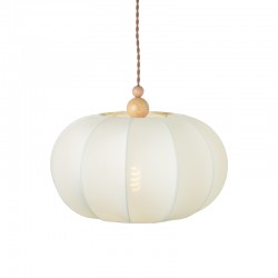 ^ NETTO PENDANT 1XE27 FABRIC CREAM + WOOD Φ40ΧΗ120CM V371631PB ^ NETTO PENDANT 1XE27 FABRIC CREAM + WOOD Φ40ΧΗ120CM V371631PB
