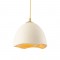 ^ NETTO PENDANT 1XE27 WHITE/GOLD CLAY Φ20ΧΗ17CM V3722201PWG