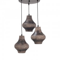 ^ NETTO PENDANT LUMINAIRE 3XE27 BROWN CLAY Φ39ΧΗ120CM V372643PRB ^ NETTO PENDANT LUMINAIRE 3XE27 BROWN CLAY Φ39ΧΗ120CM V372643PRB