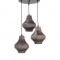 ^ NETTO PENDANT LUMINAIRE 3XE27 BROWN CLAY Φ39ΧΗ120CM V372643PRB