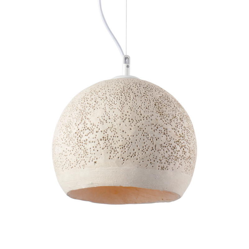 ^ NETTO PENDANT LUMINAIRE 1XE27 BEIGE CLAY Φ25ΧΗ120CM V372251PBE