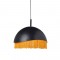 ^ NETTO PENDANT L/F 1XE27 METAL BLACK/BRASS +THREAD Φ35ΧΗ100CM DCR1711735P