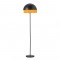 ^ NETTO FLOOR L/F 2XE27 METAL BLACK/BRASS +THREAD Φ40ΧΗ155CM DCR171171F