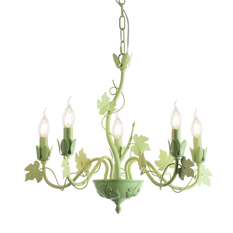^ NETTO PENDANT 5ΧΕ14 METAL GREEN Φ58ΧΗ94CM EG170605PG