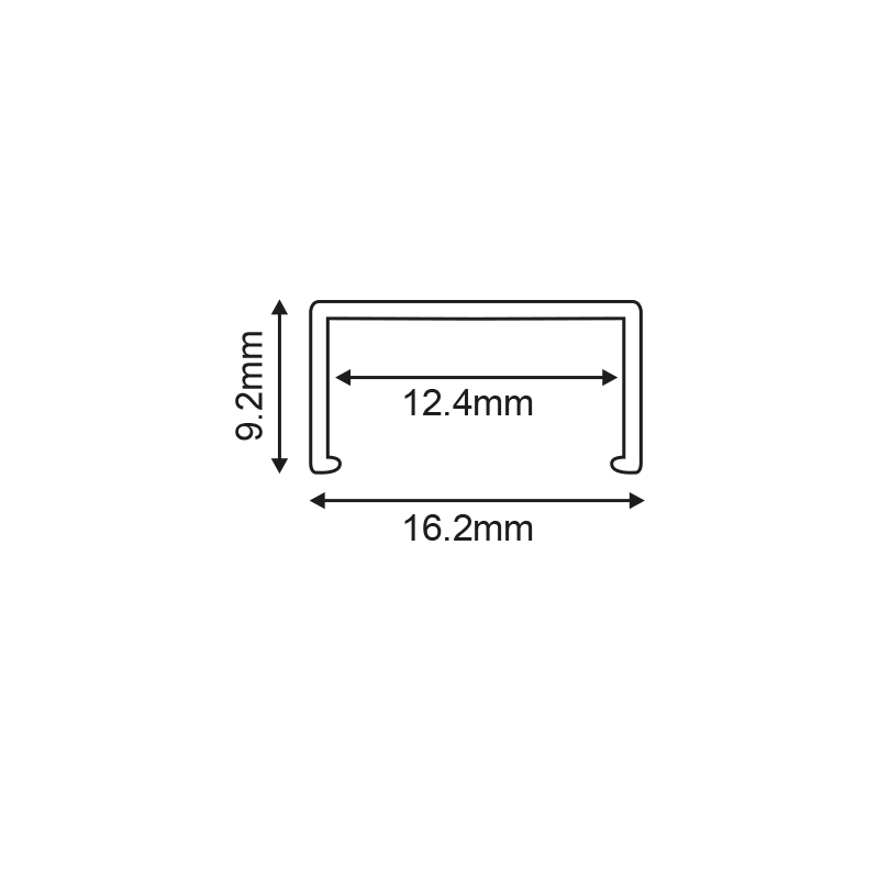 PLO ALUMINUM PROFILE 2m/pc P126U
