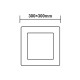 LED SLIM PANEL NM SQUARE CEIL.23W 4000K 2120Lm 288x288mm 230V AC Ra80 VEKO2340SNM LED SLIM PANEL NM SQUARE CEIL.23W 4000K 2120Lm 288x288mm 230V AC Ra80 VEKO2340SNM