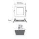 LED SLIM PANEL WHITE SQUARE REC. 23W 4000K 2120Lm 300x300mm 230V AC Ra80 PENU2340SW