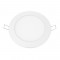 LED SLIM PANEL WHITE ROUND REC. 12W 6500K 1100Lm Φ170mm 230V AC Ra80 PENU1265RW