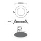 LED SLIM PANEL NM ROUND REC. 18W 6500K 1800Lm Φ220mm 230V AC Ra80 PENU1865RNM LED SLIM PANEL NM ROUND REC. 18W 6500K 1800Lm Φ220mm 230V AC Ra80 PENU1865RNM