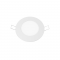 LED SLIM PANEL WHITE ROUND REC. 6W 6500K 470Lm Φ119mm 230V AC Ra80 PENU665RW