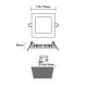 LED SLIM PANEL WHITE SQUARE REC. 12W 4000K 1100Lm 170x170mm 230V Ra80 PENU1240SW LED SLIM PANEL WHITE SQUARE REC. 12W 4000K 1100Lm 170x170mm 230V Ra80 PENU1240SW