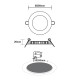 LED SLIM PANEL WHITE ROUND REC. 23W 6500K 2120Lm Φ298mm 230V AC Ra80 PENU2365RW LED SLIM PANEL WHITE ROUND REC. 23W 6500K 2120Lm Φ298mm 230V AC Ra80 PENU2365RW