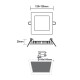 LED SLIM PANEL NM SQUARE REC. 6W 6500K 470Lm 118x118mm 230V AC Ra80 PENU665SNM LED SLIM PANEL NM SQUARE REC. 6W 6500K 470Lm 118x118mm 230V AC Ra80 PENU665SNM