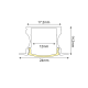 HAZEL ALUMINUM PROFILE P115 WITH OPAL PC DIFFUSER 2m/pc P115U