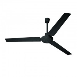 INDUSTRIAL CEILING FAN, BLACK WITH 3 BLACK BLADES, DIAM140, AC 60W FANOUBL10 INDUSTRIAL CEILING FAN, BLACK WITH 3 BLACK BLADES, DIAM140, AC 60W FANOUBL10