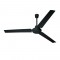 INDUSTRIAL CEILING FAN, BLACK WITH 3 BLACK BLADES, DIAM140, AC 60W FANOUBL10