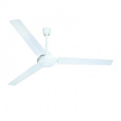 INDUSTRIAL CEILING FAN, WHITE WITH 3 WHITE BLADES, DIAM140, AC 60W FANOUWH10 INDUSTRIAL CEILING FAN, WHITE WITH 3 WHITE BLADES, DIAM140, AC 60W FANOUWH10
