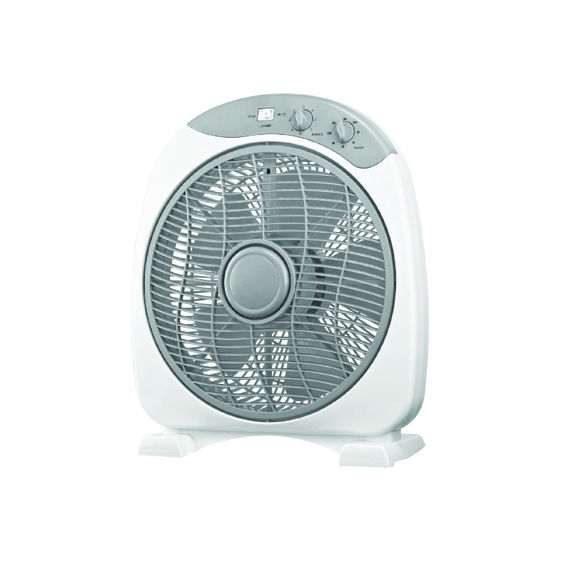 FLOOR SQUARE BOX FAN, WHITE-GREY WITH 5 GREY BLADES, DIAM30, AC 40W FANFPG60 FLOOR SQUARE BOX FAN, WHITE-GREY WITH 5 GREY BLADES, DIAM30, AC 40W FANFPG60