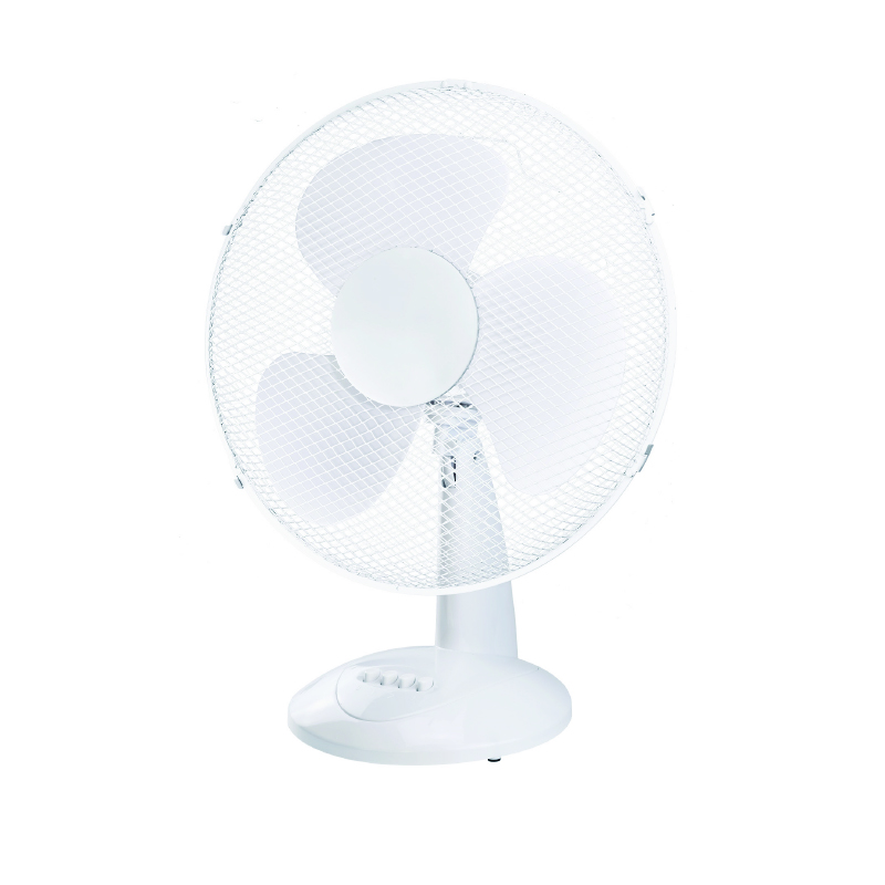 TABLE ROUNDED FAN, WHITE WITH 3 WHITE BLADES, DIAM40, AC 45W FANTPWH30