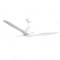 DECORATIVE CEILING FAN WITH DIMMABLE LED DIAM132CM DC40W 3 WHITE ABS BLADES WITH REMOTE CONTROL 2 WHITE DOWNRODS 15&25CM FANKVWH20G