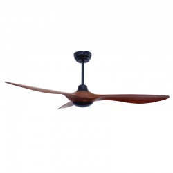 DECORATIVE CEILING FAN WITHOUT LED DIAM132CM DC40W 3 BROWN ABS BLADES WITH REMOTE CONTROL 2 BLACK DOWNRODS 15&25CM FANKVBR50 DECORATIVE CEILING FAN WITHOUT LED DIAM132CM DC40W 3 BROWN ABS BLADES WITH REMOTE CONTROL 2 BLACK DOWNRODS 15&25CM FANKVBR50