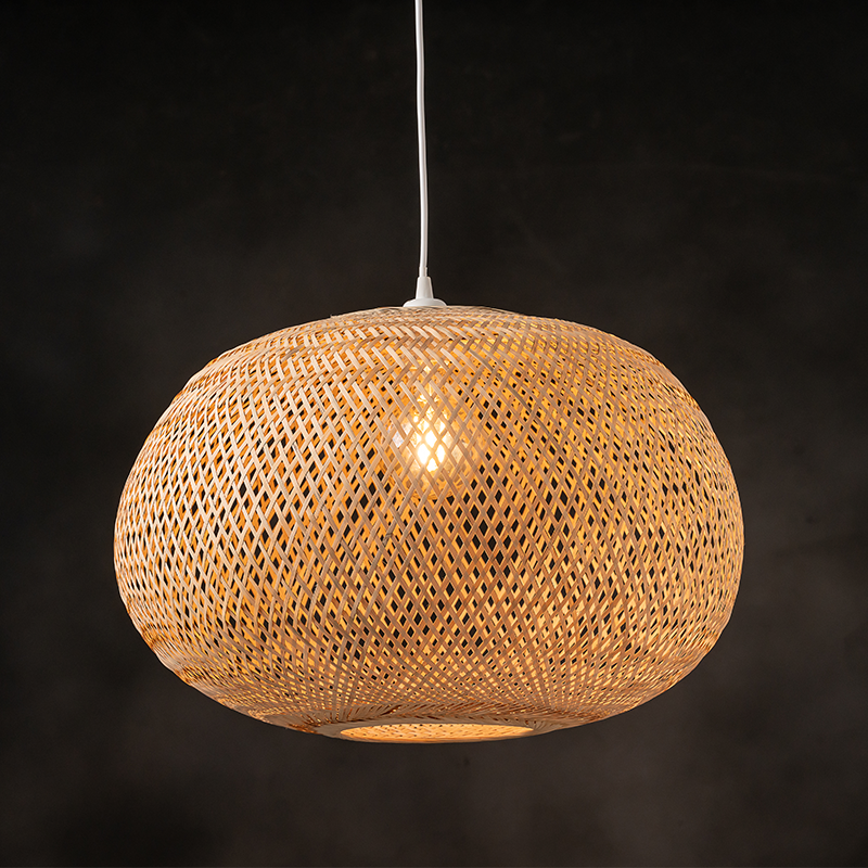 PENDANT LIGHTING 1ΧΕ27 BAMBOO D56xΗ35CM SYMI HX477P