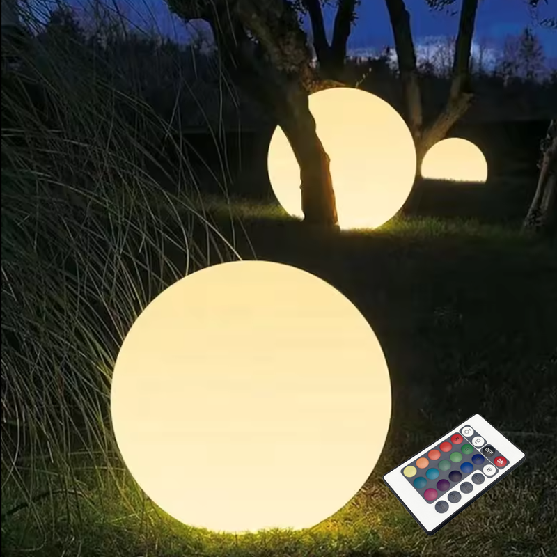 SOLAR/RECHARGEABLE RGBW LED BALL D35cm IP54 LiFePO4 1800mAh SOLB35RGBW