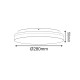 WHITE ROUND LED CEIL. LUMINAIRE 24W 2400lm CCT(3000/4000/6500K) Φ280mm 120° 230V IP54 Ra80 PLAFE24CCTR