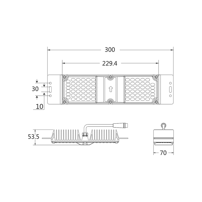 ^LED MODULE 60W 4.000K 6.600LM 90˚ 50.000HRS IP66 230V AC FORT6040SY