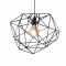 NETTO PENDANT LIGHTING 1ΧE27 BLACK METAL D42XH120CM MARS EF07P142BK1