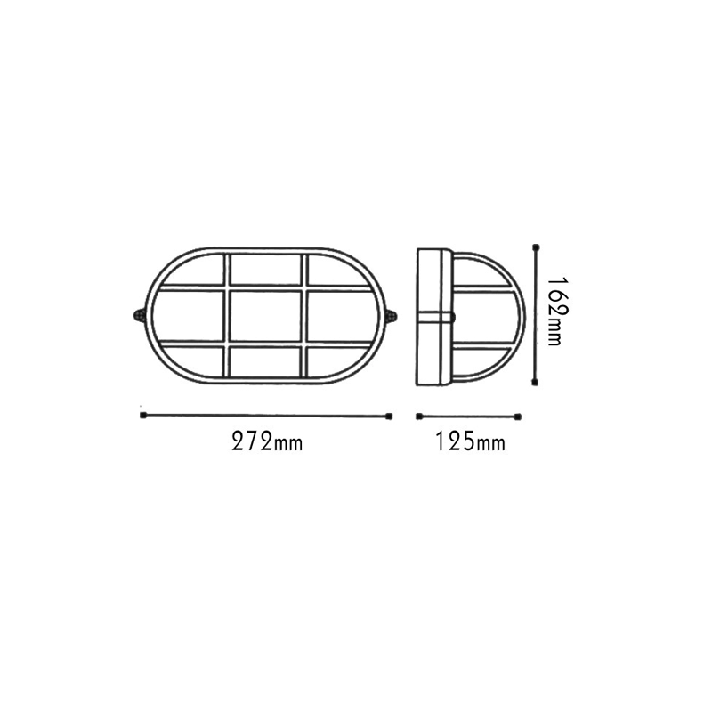 WALL LAMP IP45 E27 100W WHITE RAL C3619M HI5021WMS